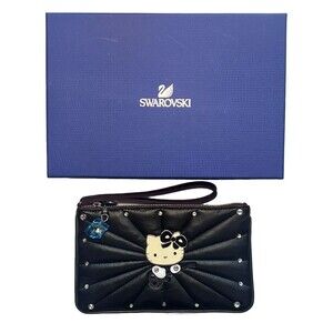 Swarovski Hello Kitty Rock Pouch Rare Sanrio Collab Crystal Bag Limited Edition